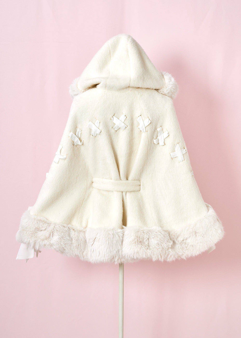 Milky Sugar ribbon poncho コート – mellfy memory