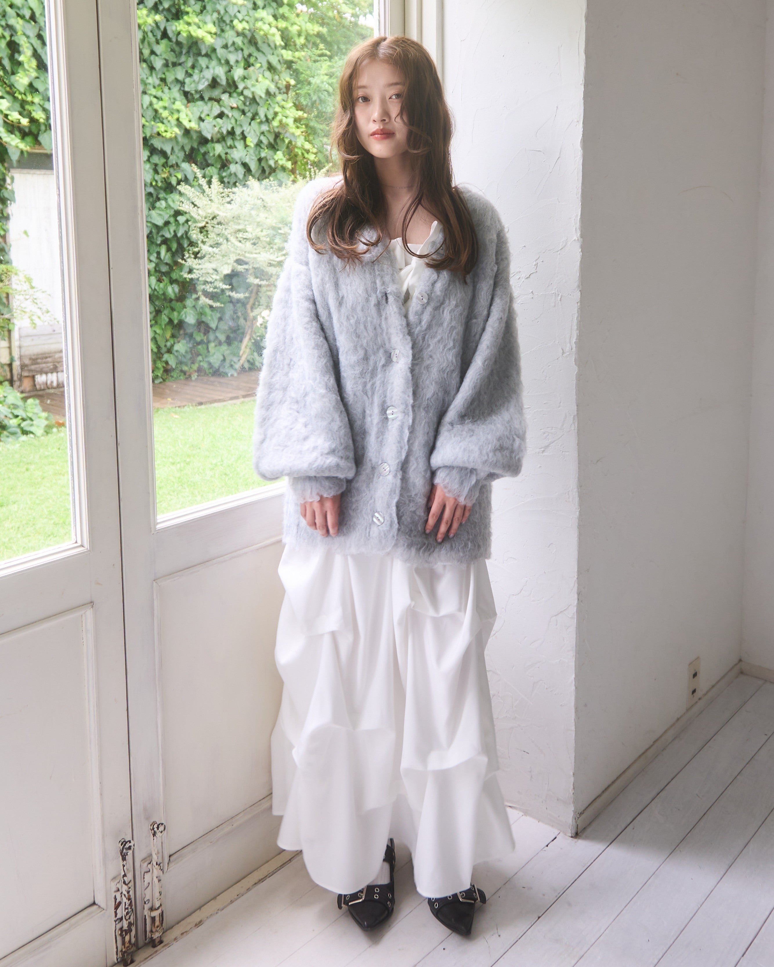 シャギーニットロングカーディガン｜MELLOWNEON (メロウネオン) 公式サイト