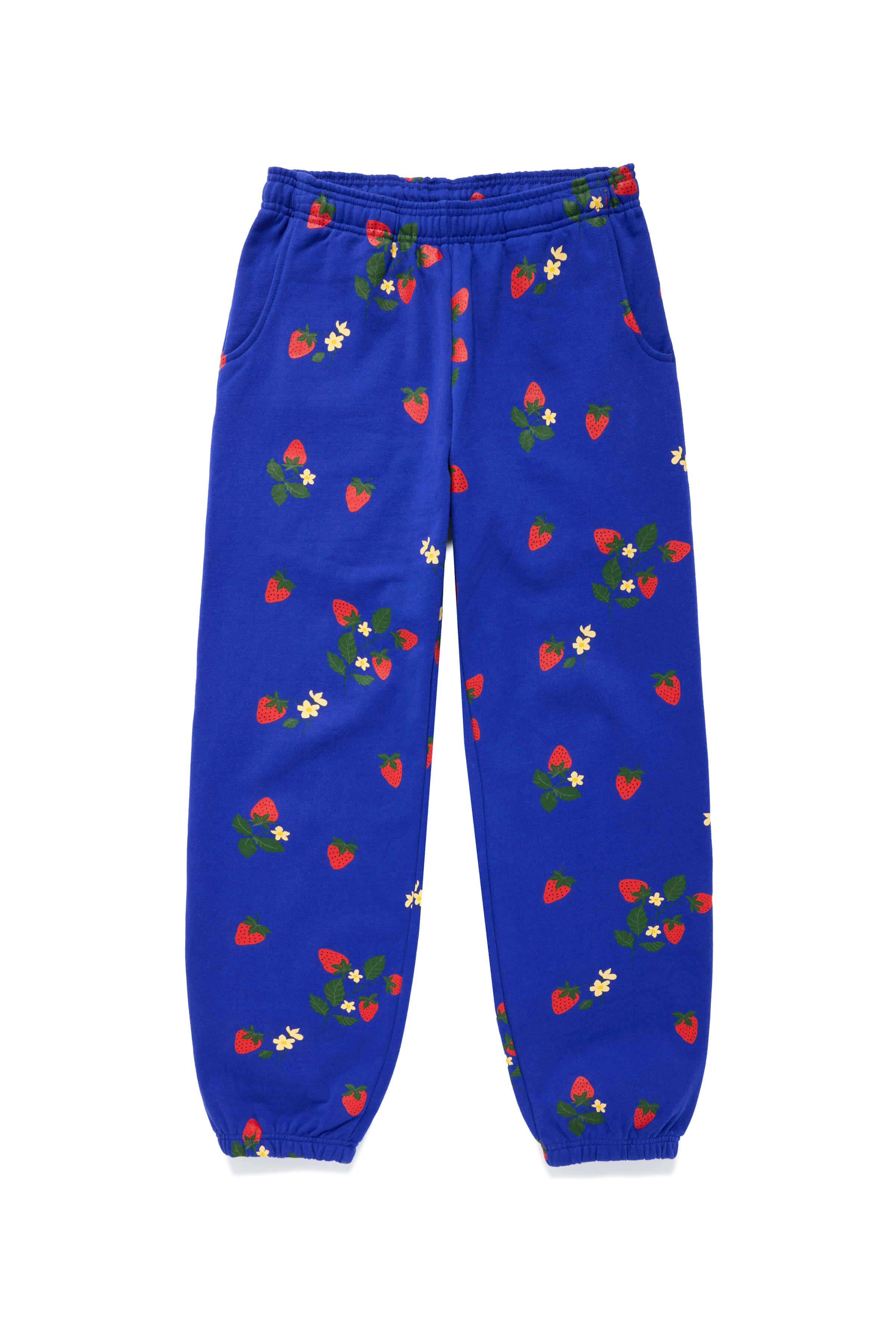 Women's Premium Cotton Cobalt Strawberry Fields Sweatpant – Melody