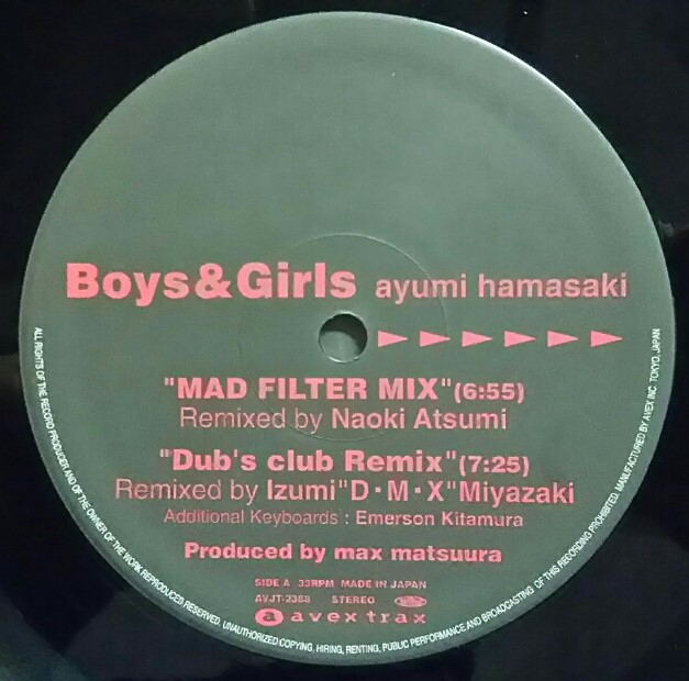 浜崎あゆみ Ayumi Hamasaki / Boys & Girls (AVJT-2388) 限定 YYY352