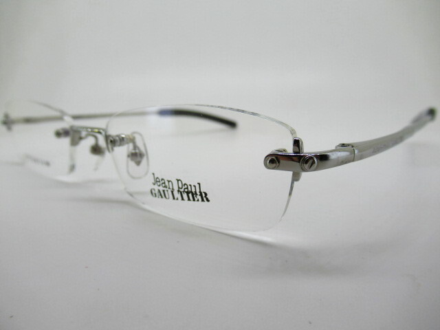 Jean Paul GAULTIER ゴルチェ 53口 55-0118 日本製 薄型1.6レンズ付 縁