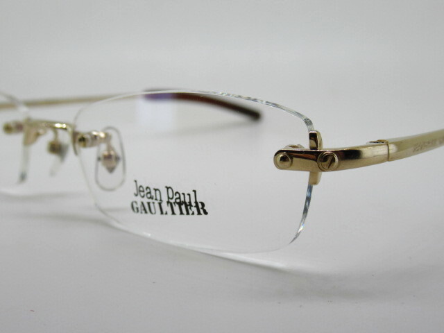Jean Paul GAULTIER ゴルチェ 53口 55-0118 日本製 薄型1.6レンズ付 縁