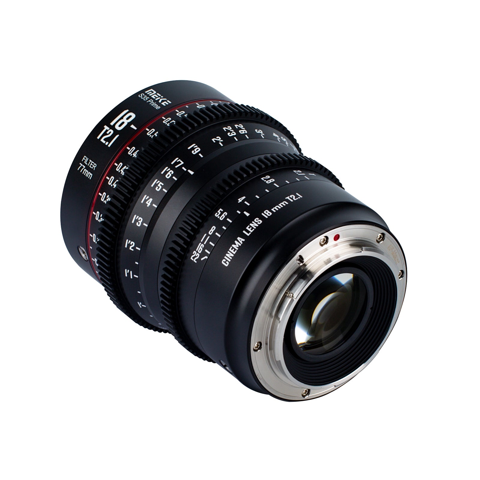 Meike Super 35 Prime Cine Lens- 18mm T2.1 for Arri PL-Mount/Canon EF-M
