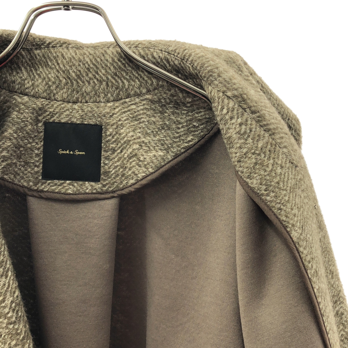 Wスライバー ヘリンボーン ミドルコート | ブランド古着の買取・委託