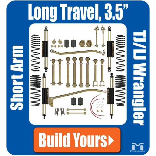 Metalcloak TJ Wrangler | TJ Wrangler Unlimited | Long Travel Short