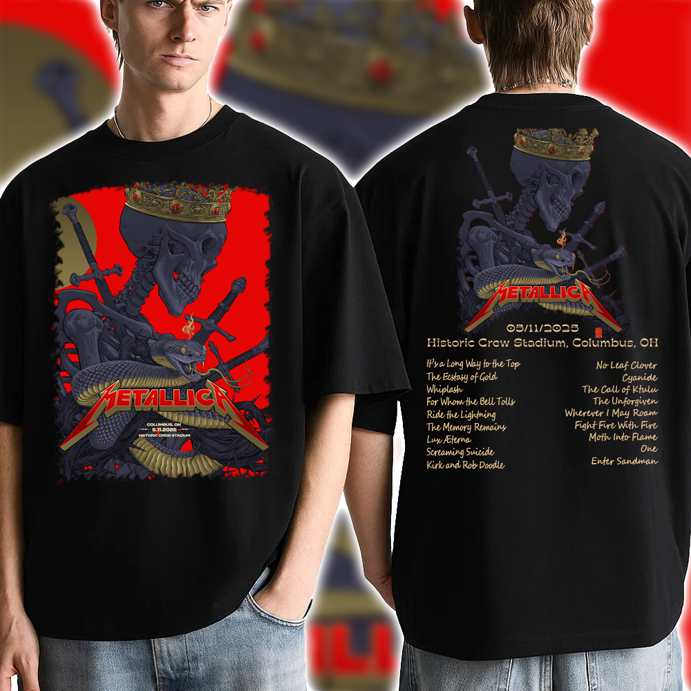 Metallica M72 World Tour Unisex T-Shirt – Columbus May 11, 2025