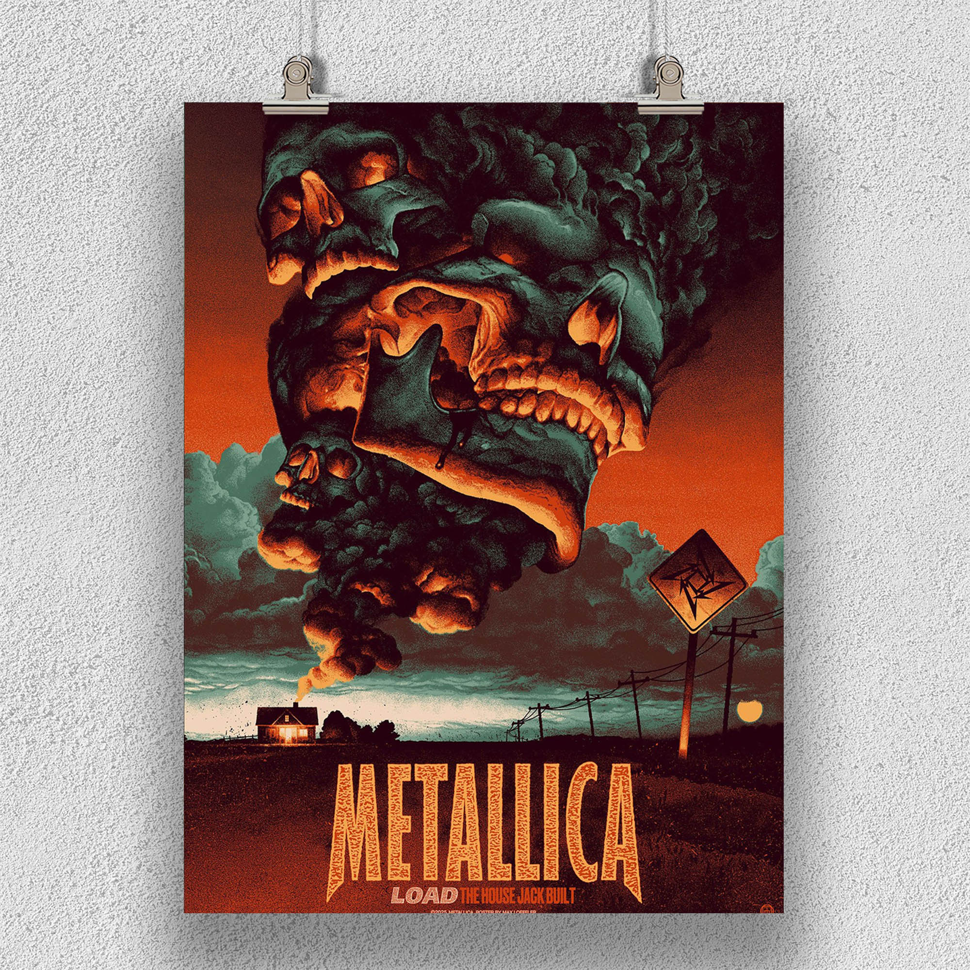 Metallica Load Poster Series – “The House Jack Built” Artwork by