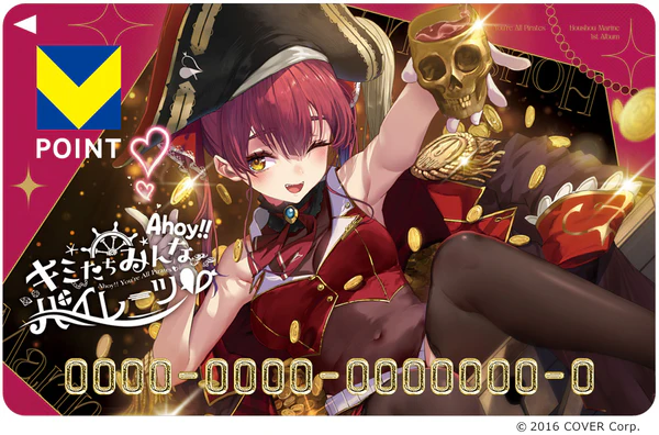 カード発行中】宝鐘マリン Vポイントカード・アクスタ付きカード