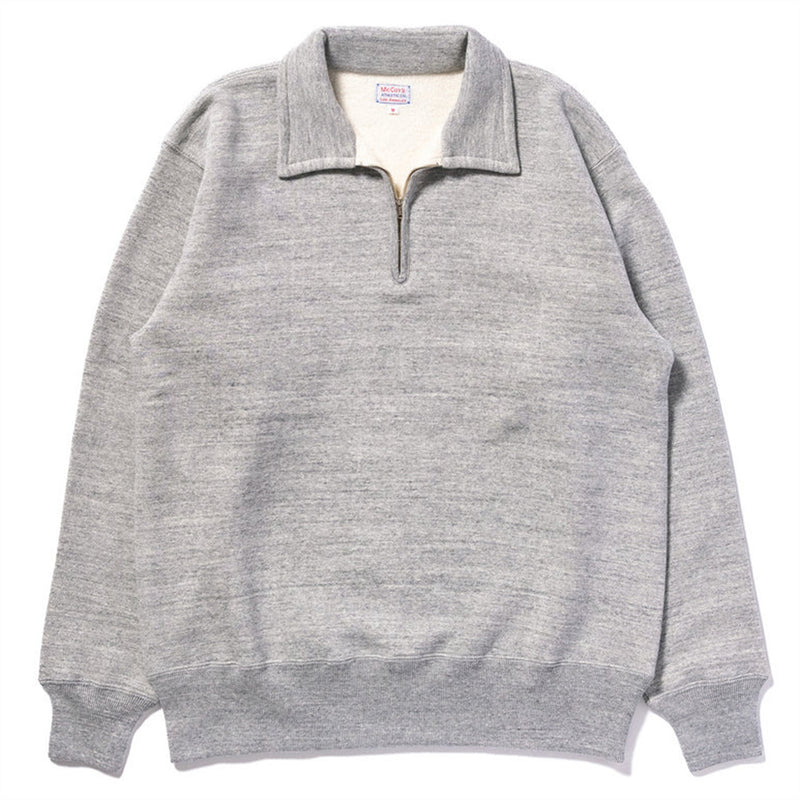 The real McCoys - Loopwheel Zip Sweat - Grey – Merci Paris