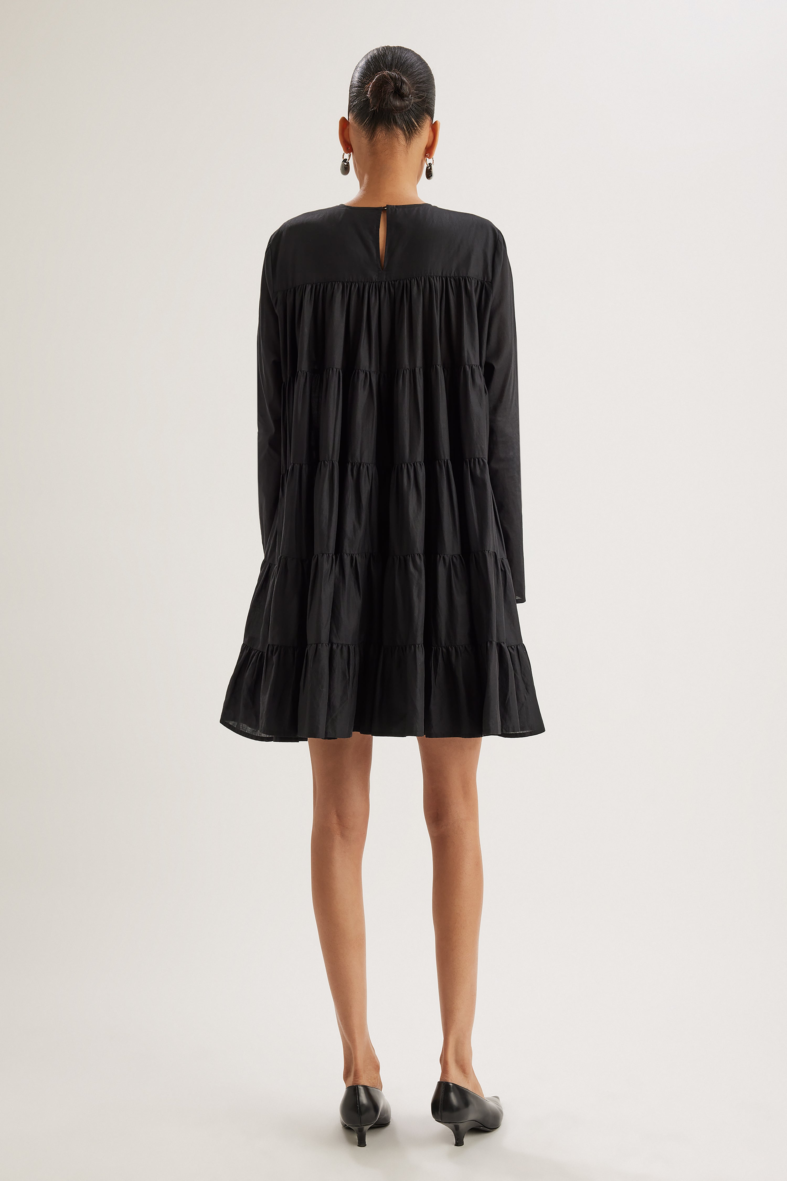 Merlette Soliman Tiered Dress in Black