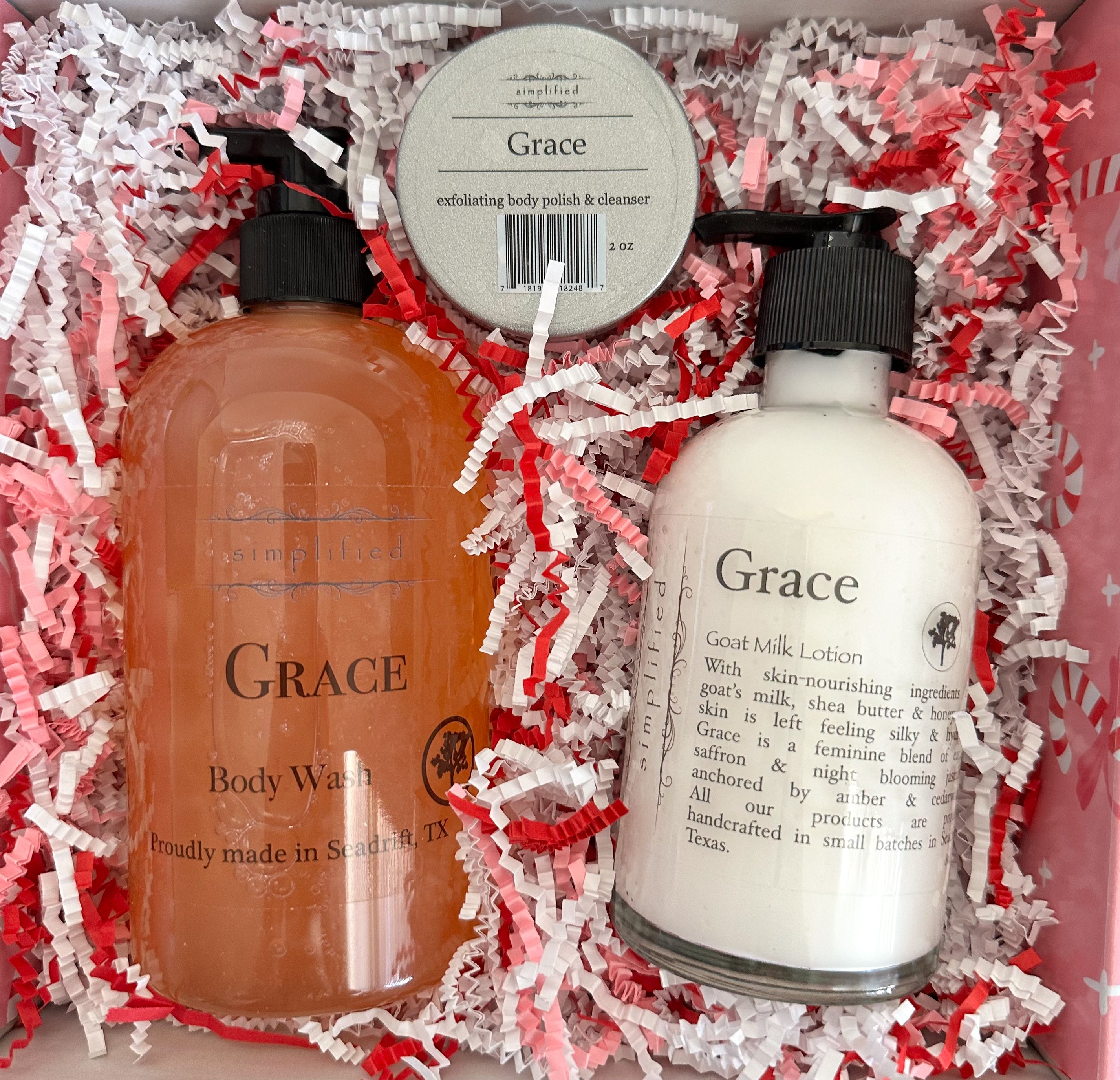 Simplified Soaps Grace Gift Set Body Wash + Goat Milk Lotion