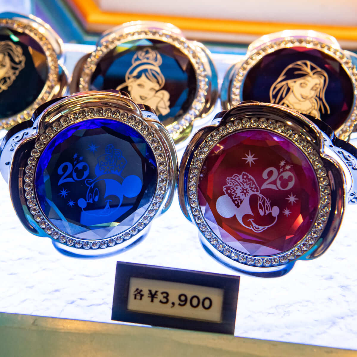 ミッキー&ミニーデザイン！東京ディズニーシー20周年ガラスグッズ・お