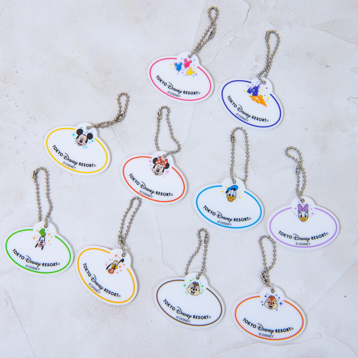 ネームプレート」デザイン！東京ディズニーランド キーチェーン20個