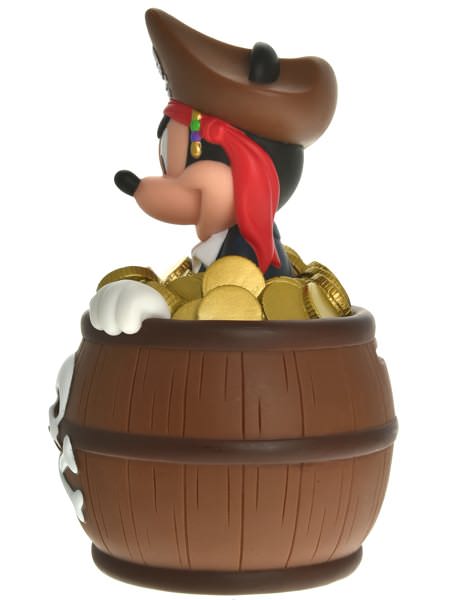 海賊ミッキーとお花いっぱいミニーちゃん☆ディズニーランド貯金箱 -