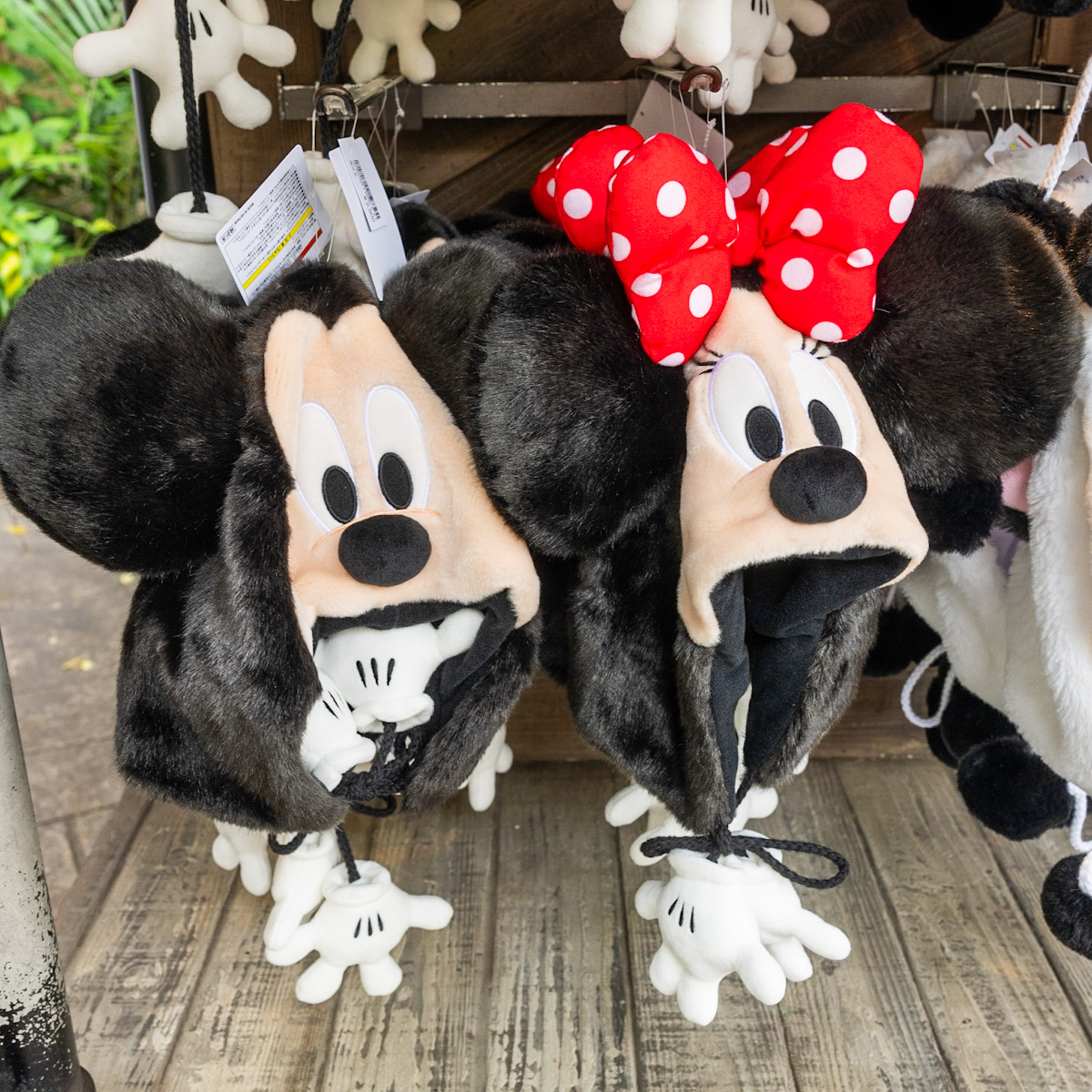 Disney マフラーファンキャップ ミニーマウス ミニーマウス ヒョウ柄