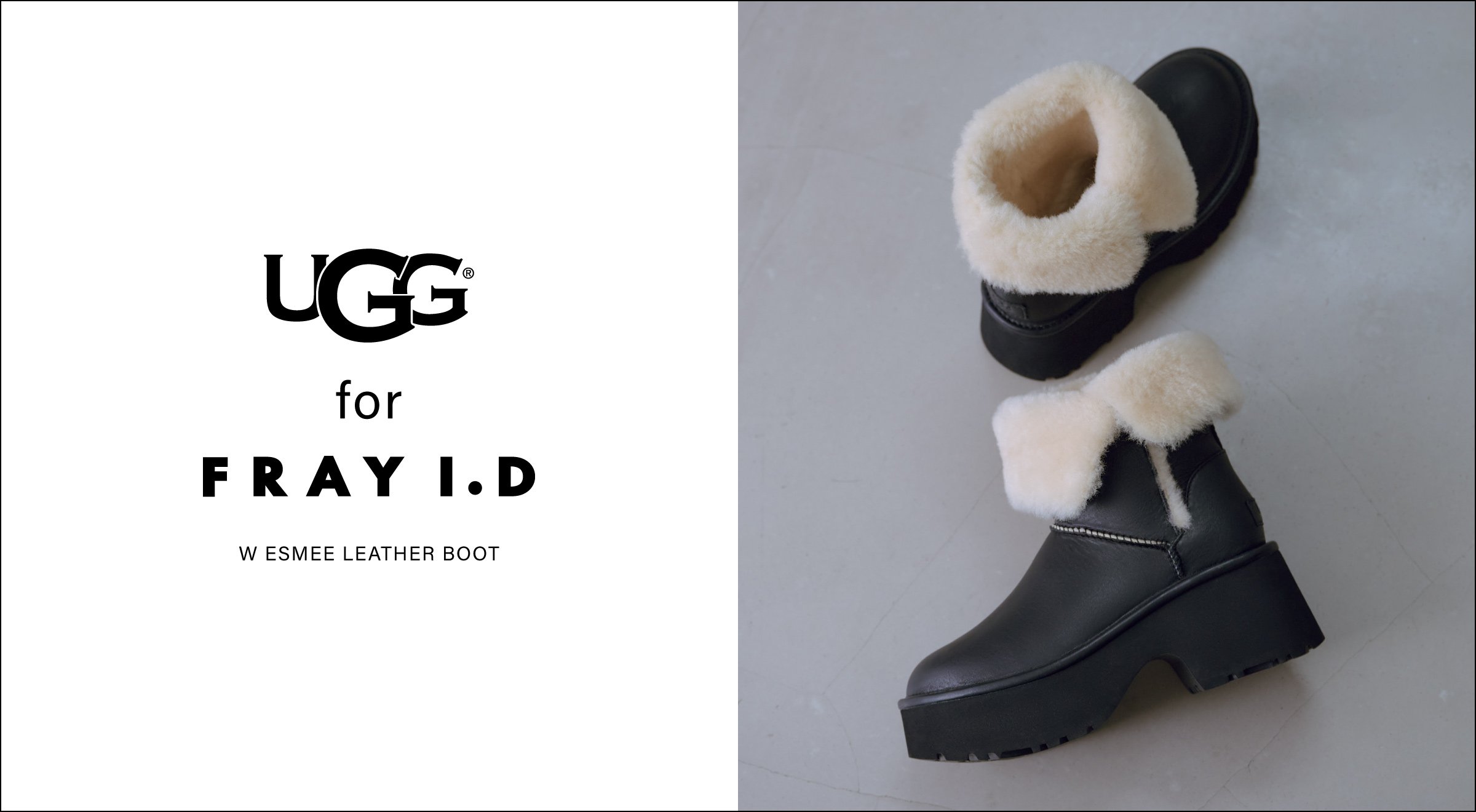 FRAY I.D(フレイ アイディー)】UGG(アグ) W ESMEE LEATHER BOOT