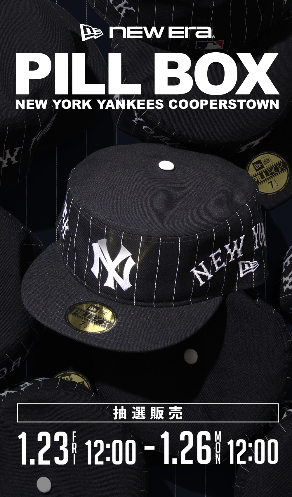 NEW ERA PILLBOX NEW YORK YANKEES COOPERSTOWN