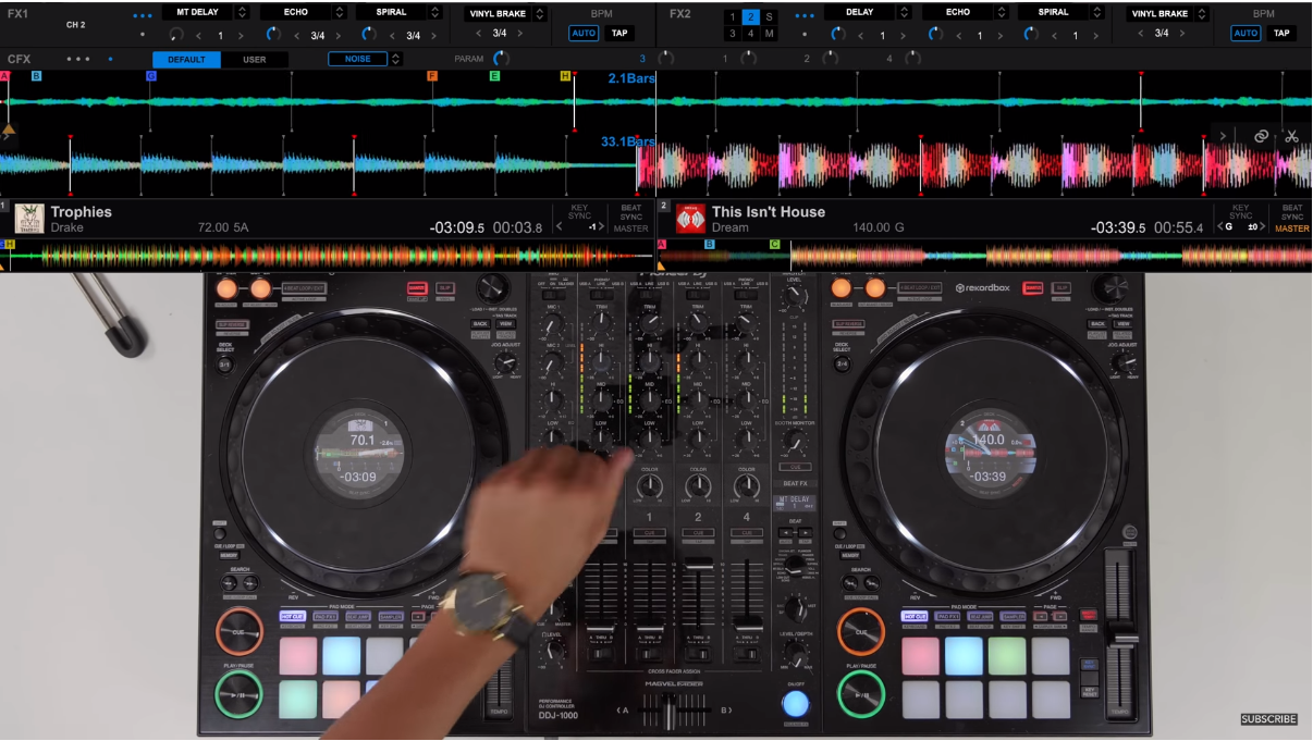 Pioneer / DDJ-1000】機能を活かしたミックステクで差をつけろ！ | DJ