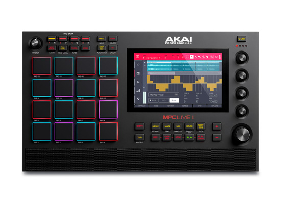AKAI】MPC LIVE 2 充電式バッテリー・スピーカーを内蔵ドラムマシン