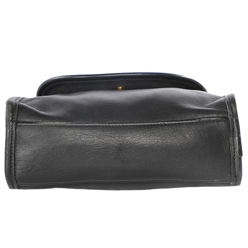 Vintage Coach Black Leather Crossbody Mini Top Handle Bag – Mint