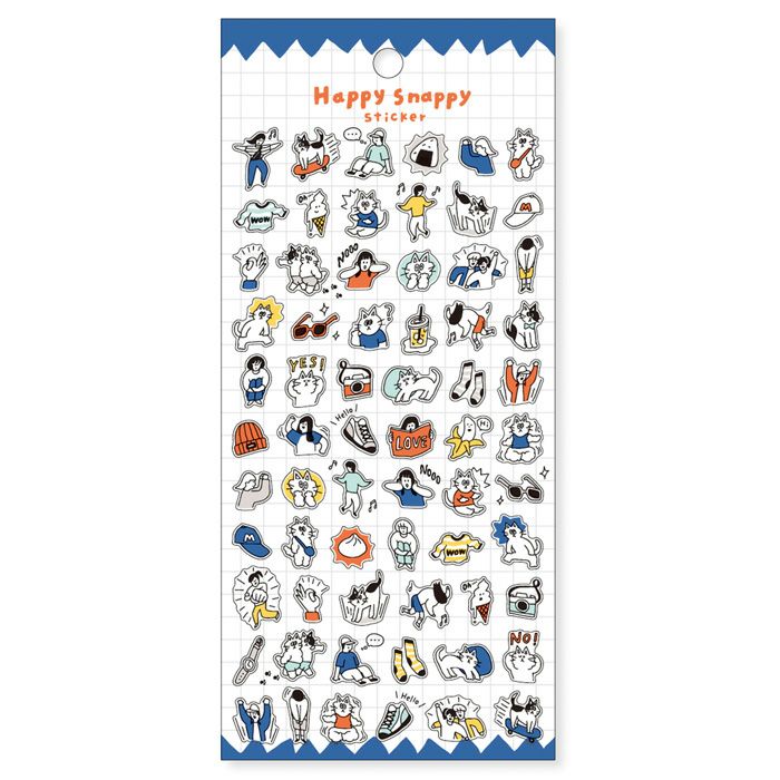 ハッピースナッピーステッカー 82131 アオ | マインドウェイブ
