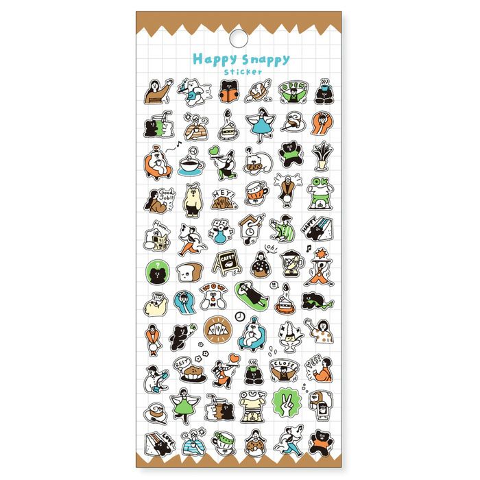 ハッピースナッピーステッカー 82134 チャイロ | マインドウェイブ
