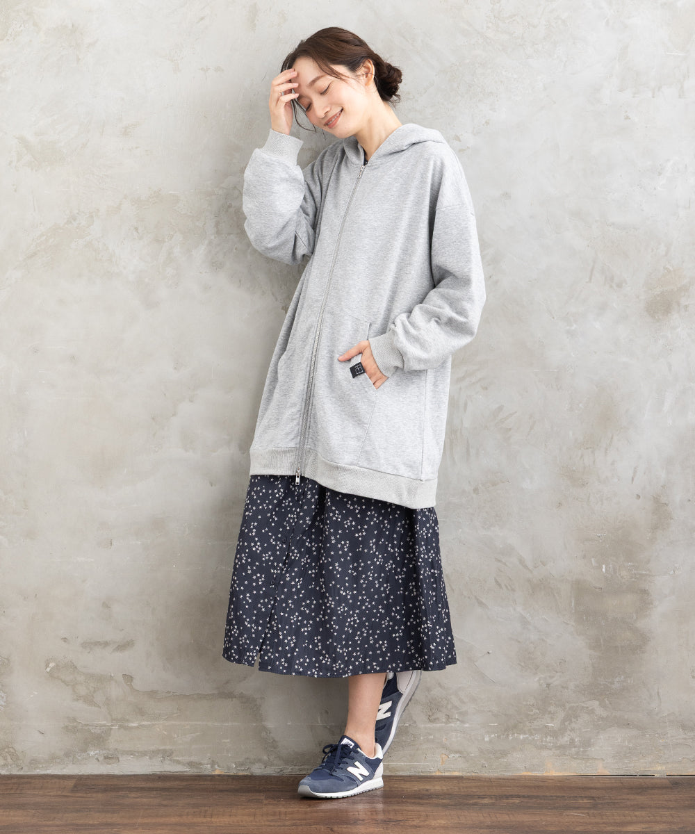 大きいサイズ レディース パーカー ジップアップ オーバーサイズ