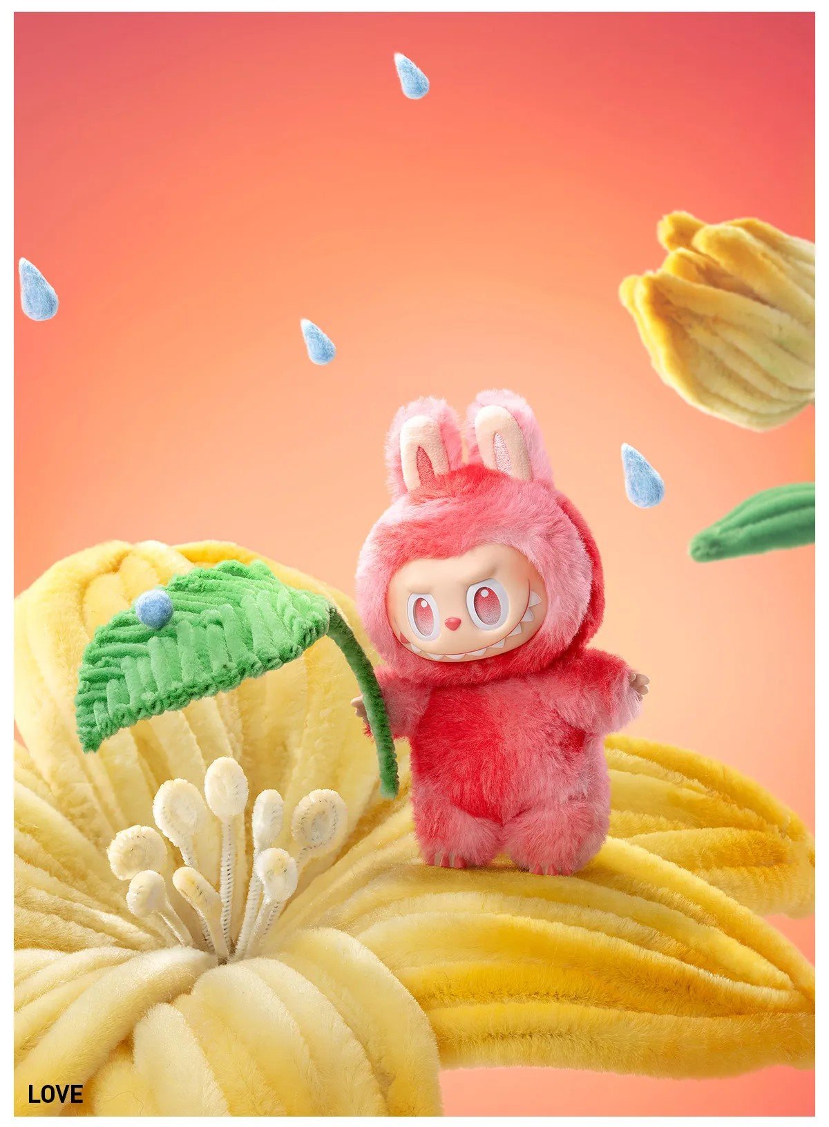 Love - Labubu Big into Energy Series-Vinyl Plush Pendant by POP