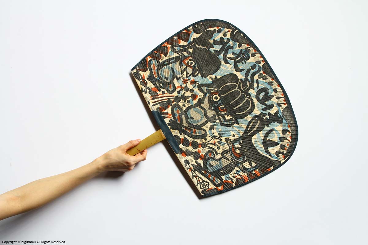 和田邦坊画伯 豪華木版画団扇 河童 | 民藝朋友