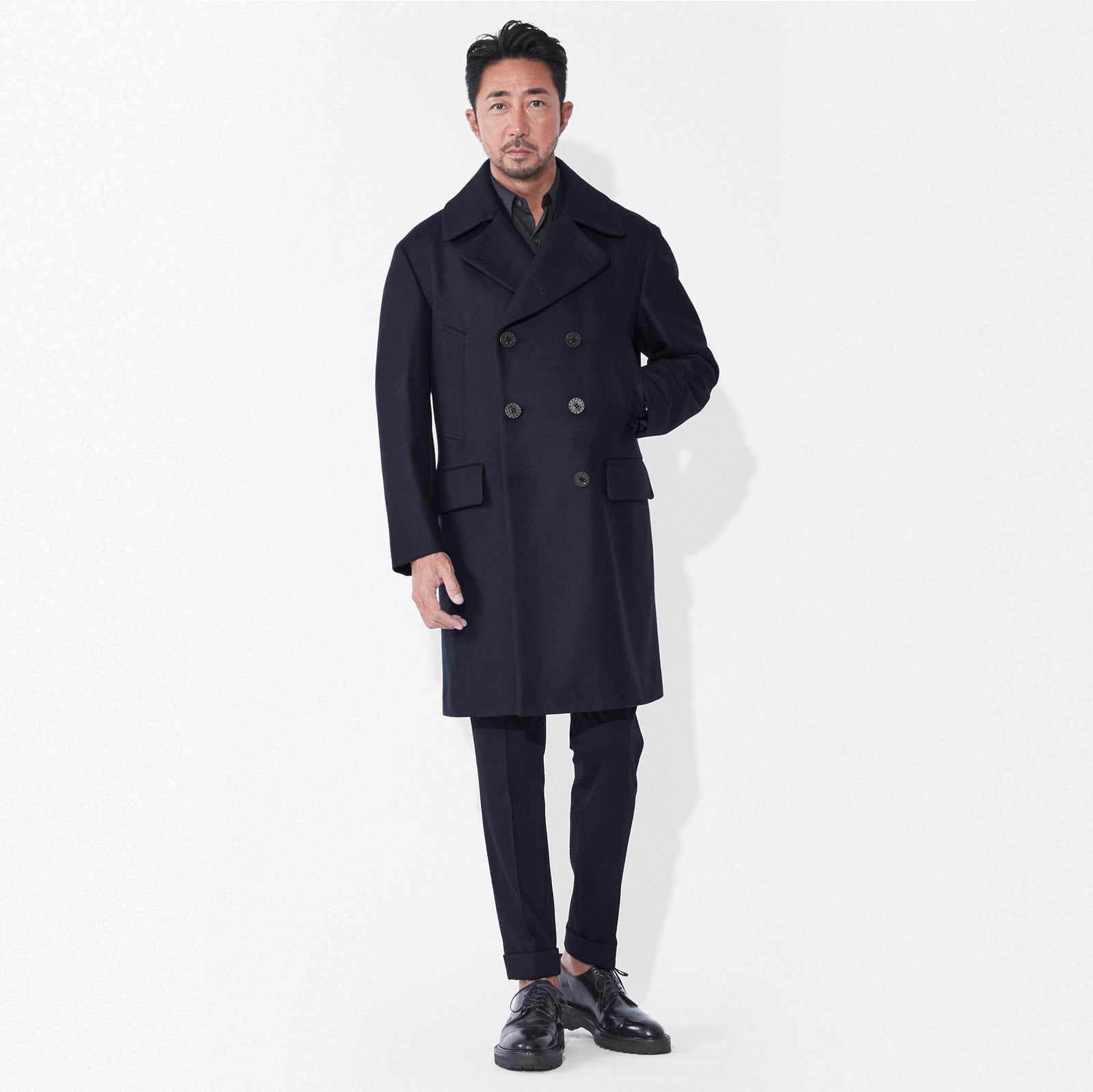 干場別注モデル】Optima16.5 Merino Jersey オーバーサイズPコート