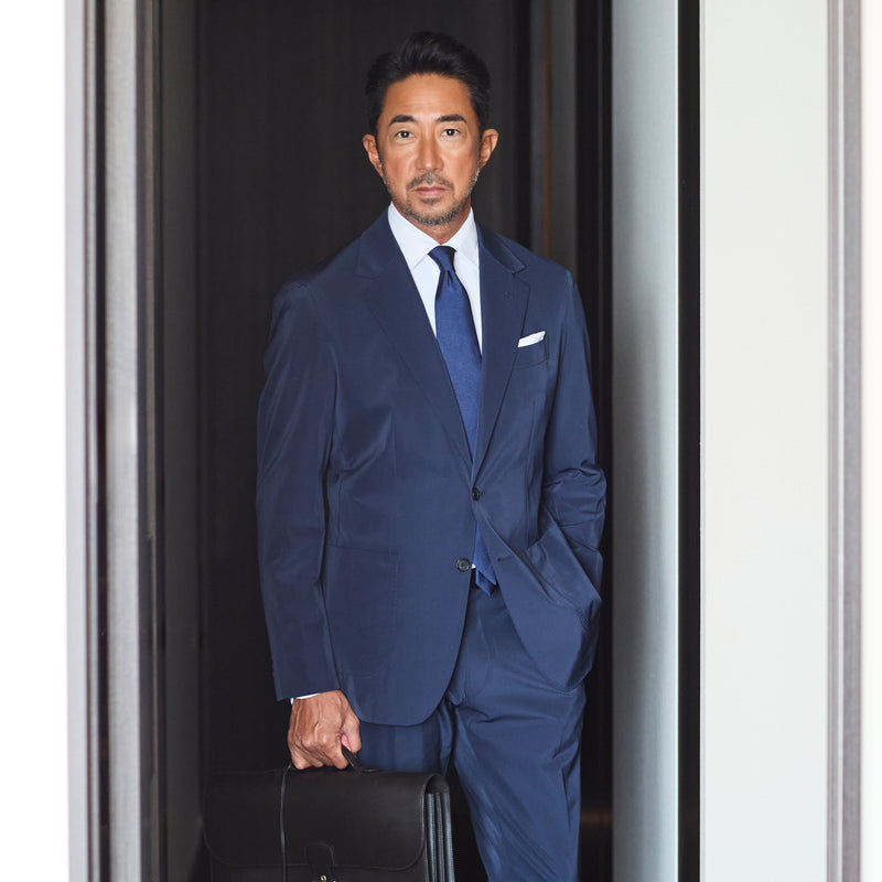 K-3B EXECUTIVE】179_X（布帛） RICH NYLON JAPAN MADE ドレスパンツ