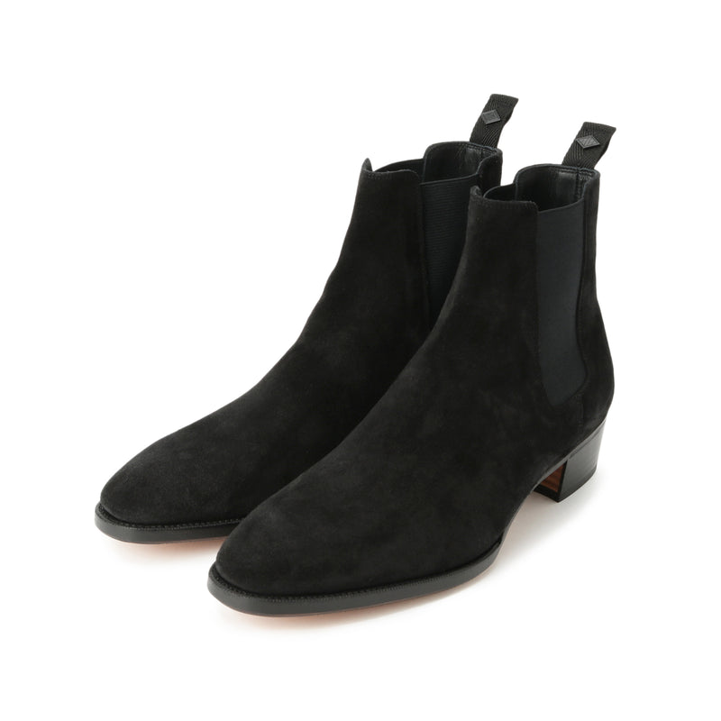 干場愛用モデル】サイドゴアブーツ スエード ブラック – MINIMAL WARDROBE