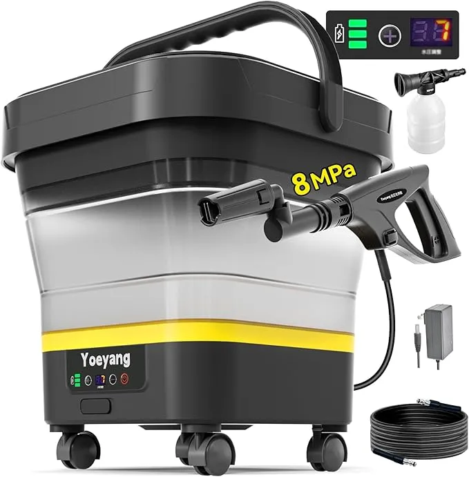 Yoeyang - 【折りたたみ式で業界最高8MPa・2025年新登場】 高圧洗浄機