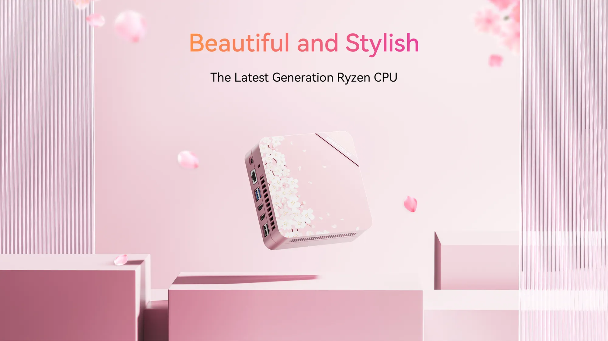 Minisforum UM773 SE Sakura Edition AMD Ryzen™ 7 7735HS – Mini pcs