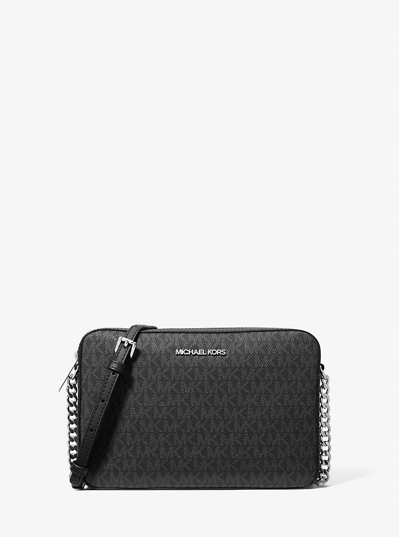 Jet Set Large Logo Crossbody Bag in BLACK - Sale | Michael Kors [US]
