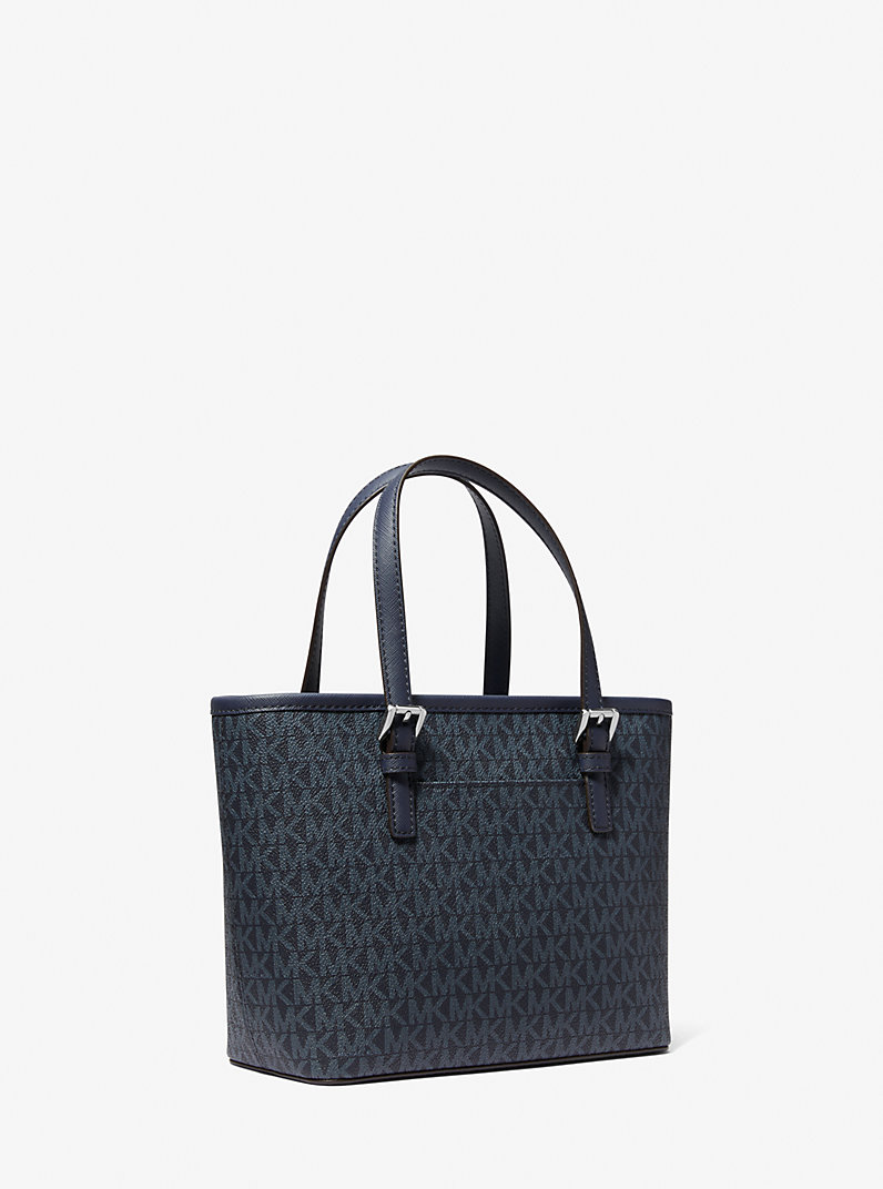Jet Set Travel Extra-Small Logo Top-Zip Tote Bag in NAVY - Sale