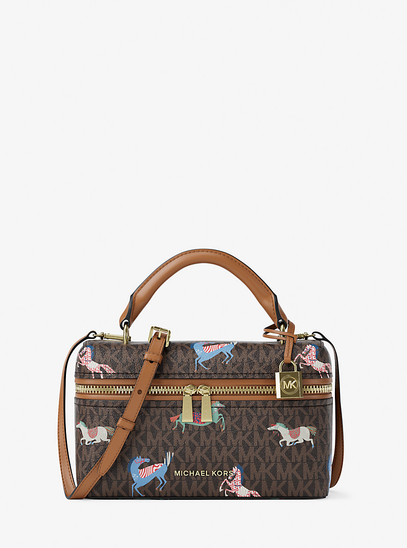 Jana Extra-Small Signature Logo Crossbody Bag in BRN/ACORN