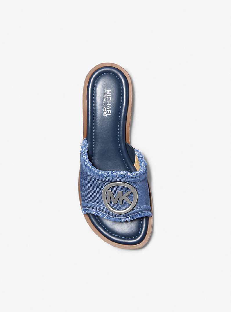 Hannah Denim Slide Sandal in MEDIUM BLUE WASH - Sale | Michael