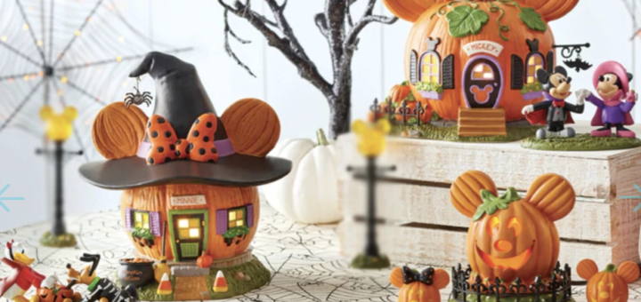 Disney's Mickey Pumpkintown Halloween Village Set - MickeyBlog.com