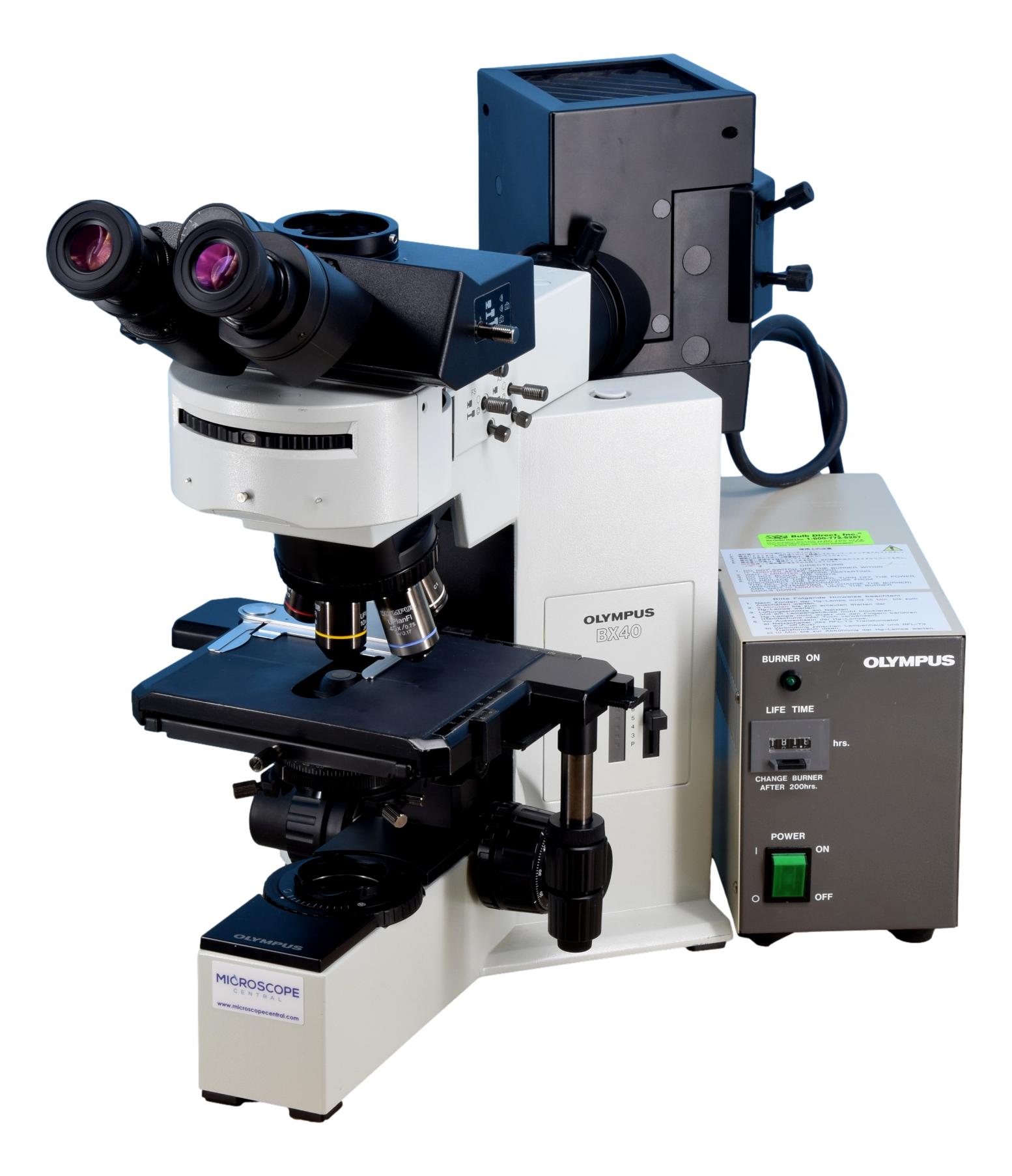 Olympus BX40 Fluorescence Microscope – Microscope Central