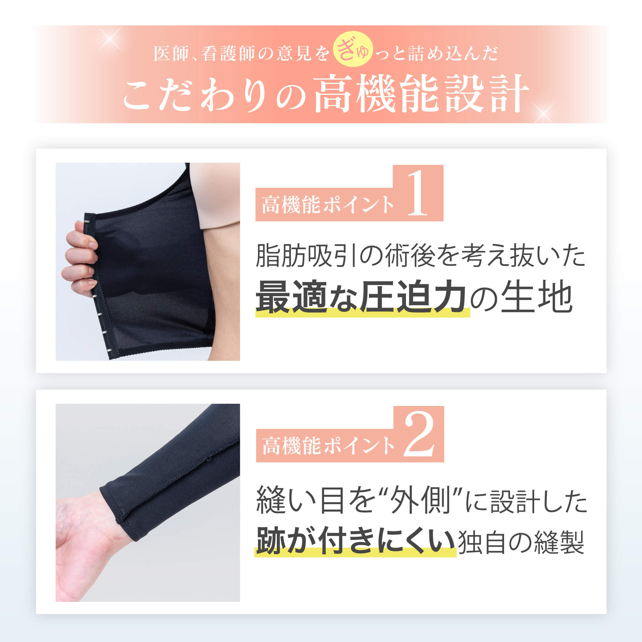 旧型】脂肪吸引専用 二の腕圧迫サポーター – MiDiCAL