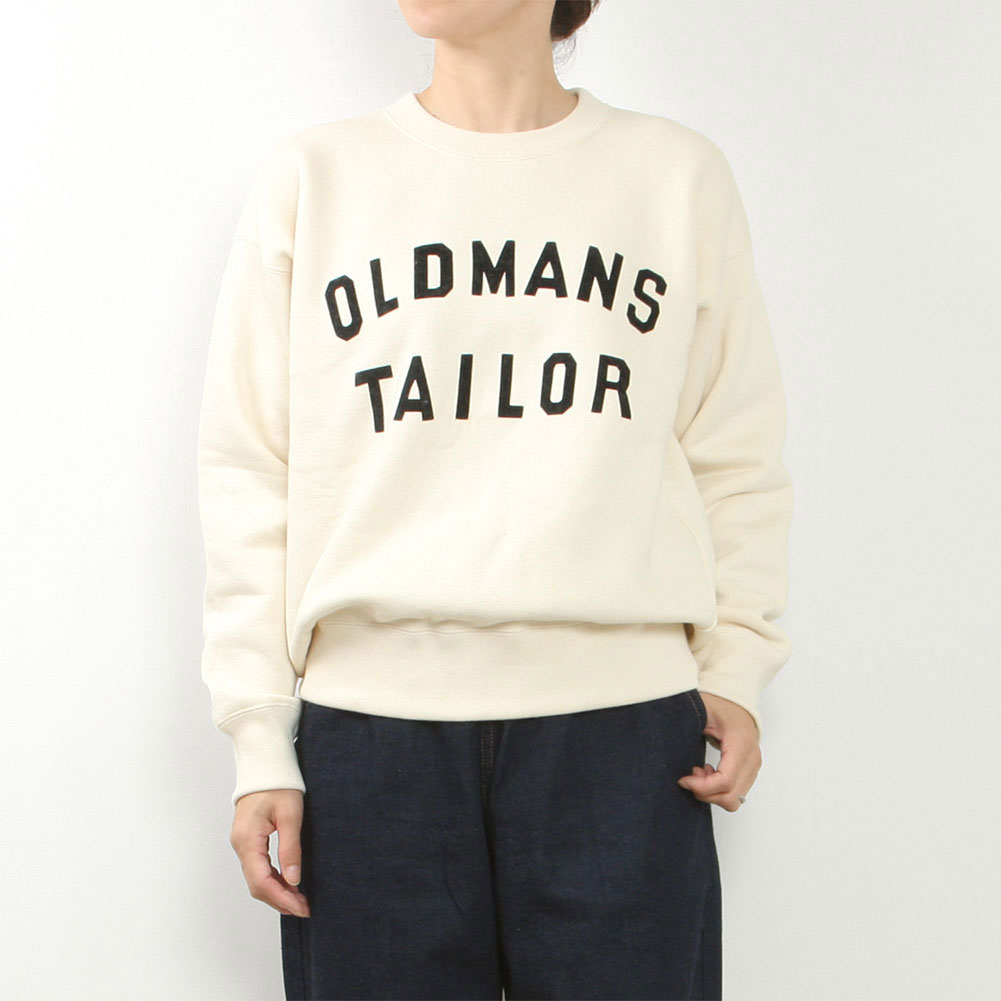 OLDMANS TAILOR[オールドマンズ テーラー]OMT FLOCKY PRINT CREW SWEAT