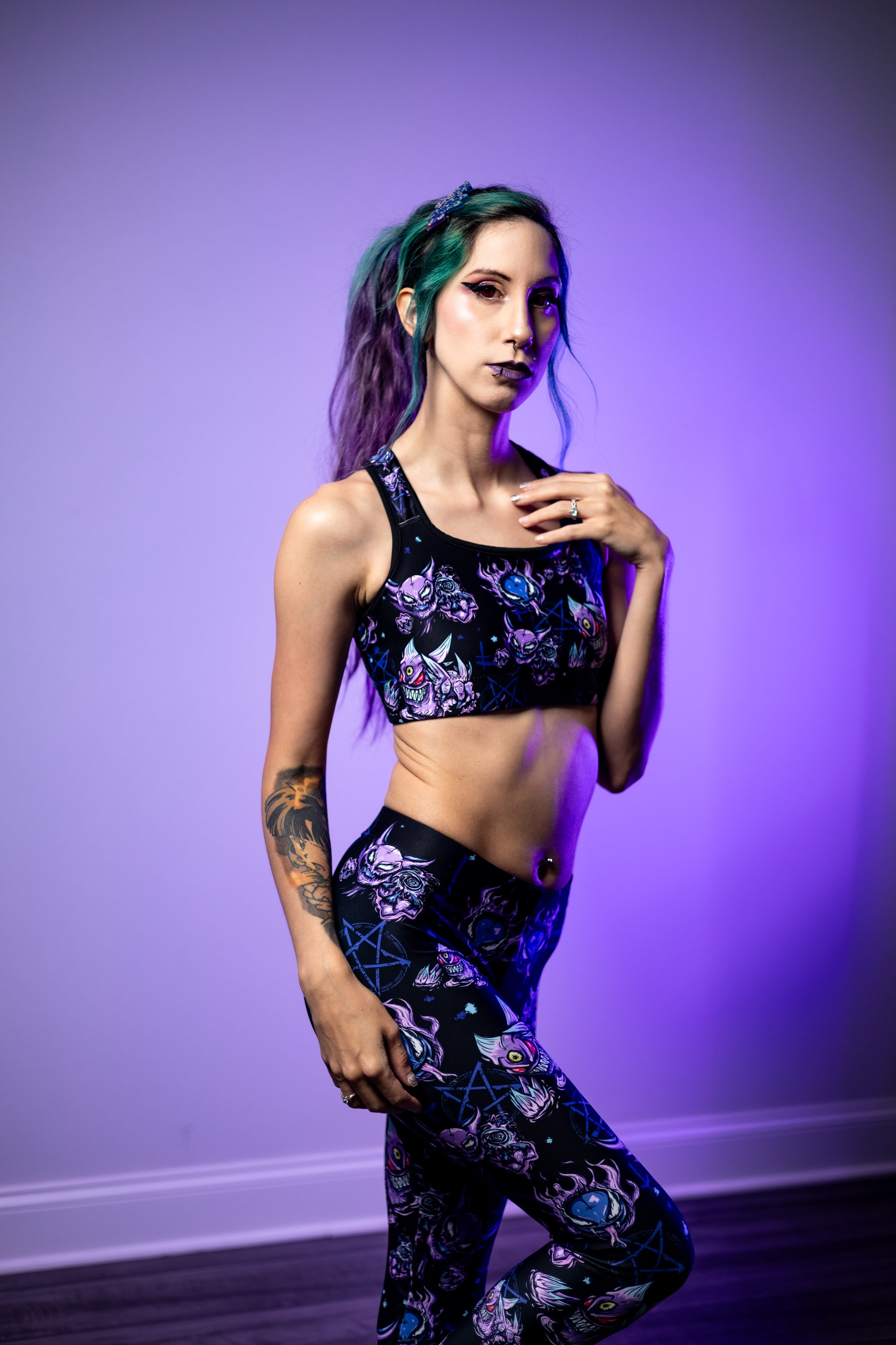 Lavender Town Ghosts Sports bra – Midnight Monster Society