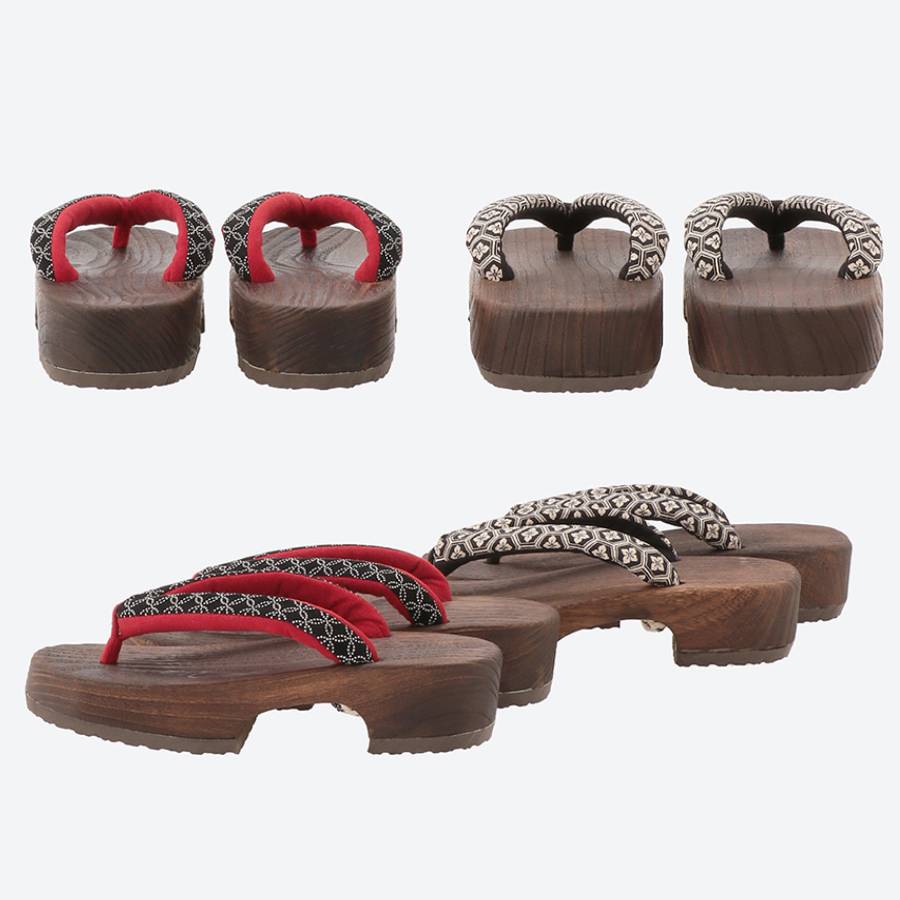 月隈木履〉右近下駄 桐材 ペアセット（男性用LLLサイズ・女性用Lサイズ