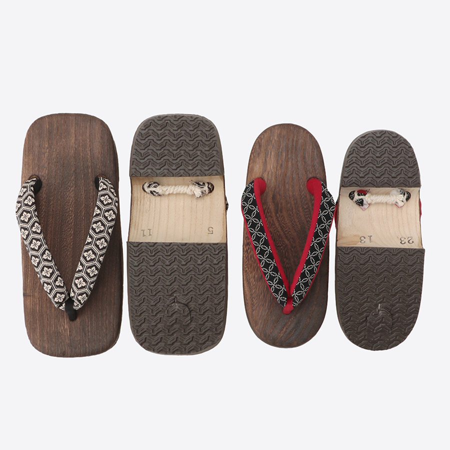 月隈木履〉右近下駄 桐材 ペアセット（男性用LLLサイズ・女性用Lサイズ