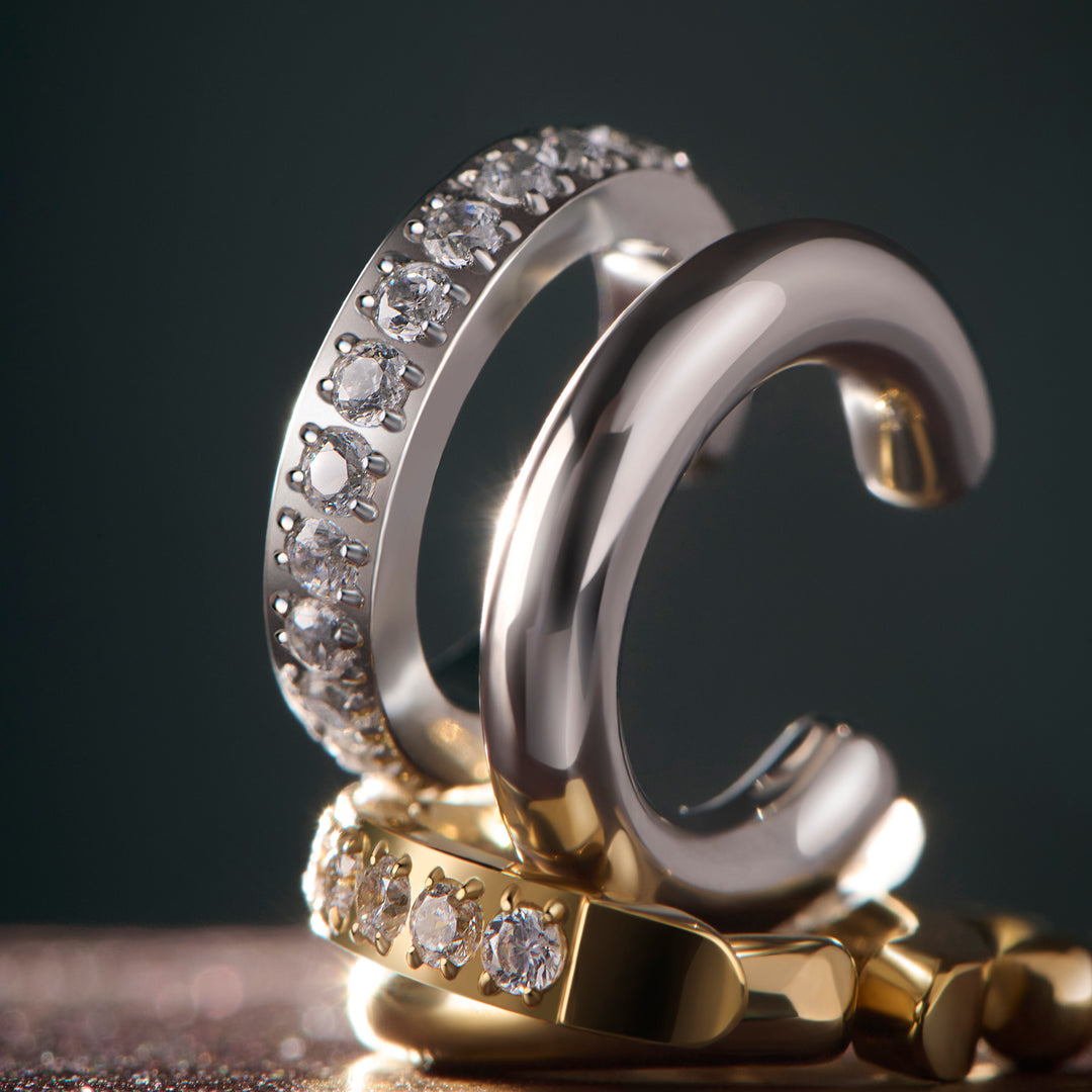 Ear Cuff in Surgical Stainless Steel | Hypoallergenic for