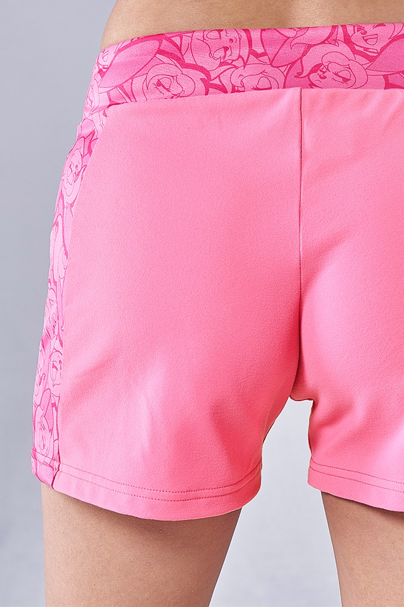 フィットネスウェア | サイド切替ショートパンツ＊ダークピンク