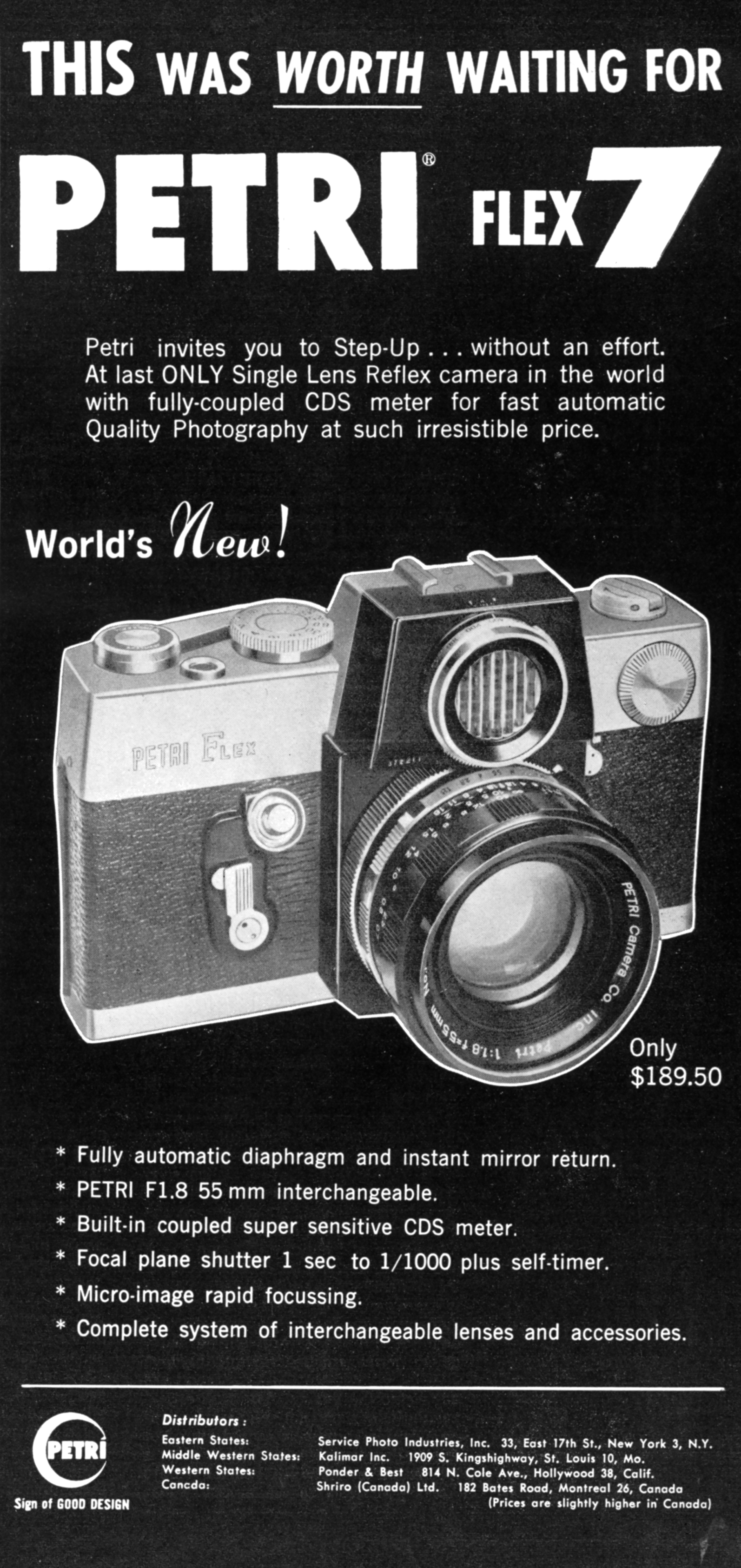 Petri Flex 7 (1964) – mike eckman dot com