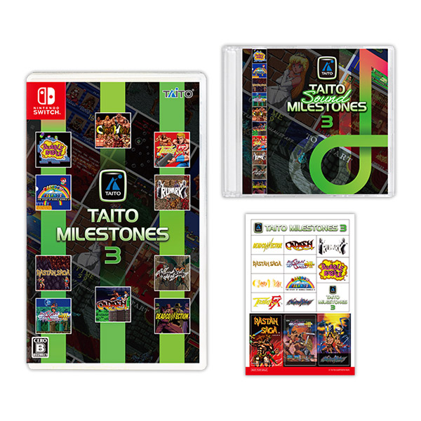 1980～90年代初頭のタイトーの名作アーケードゲームを収録した