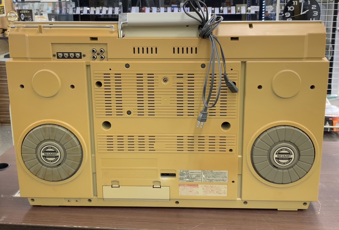 懐かしのレトロなラジカセ DUALPLAYステレオ SHARP VZ-V2 / #